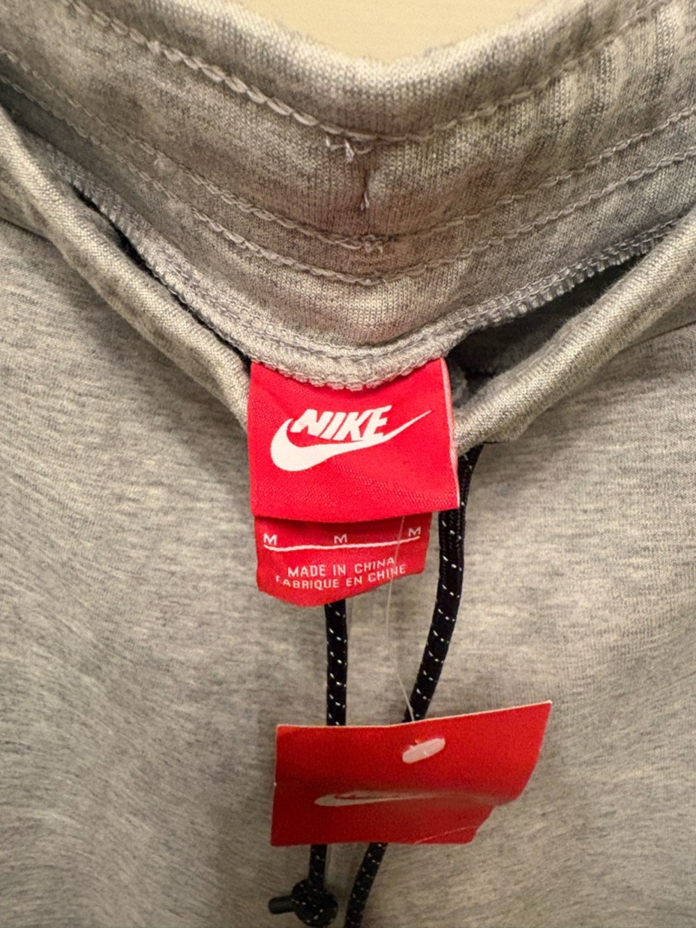 Nike Gray Athletic Drawstring Shorts with Black Accents - Picture 3 of 6